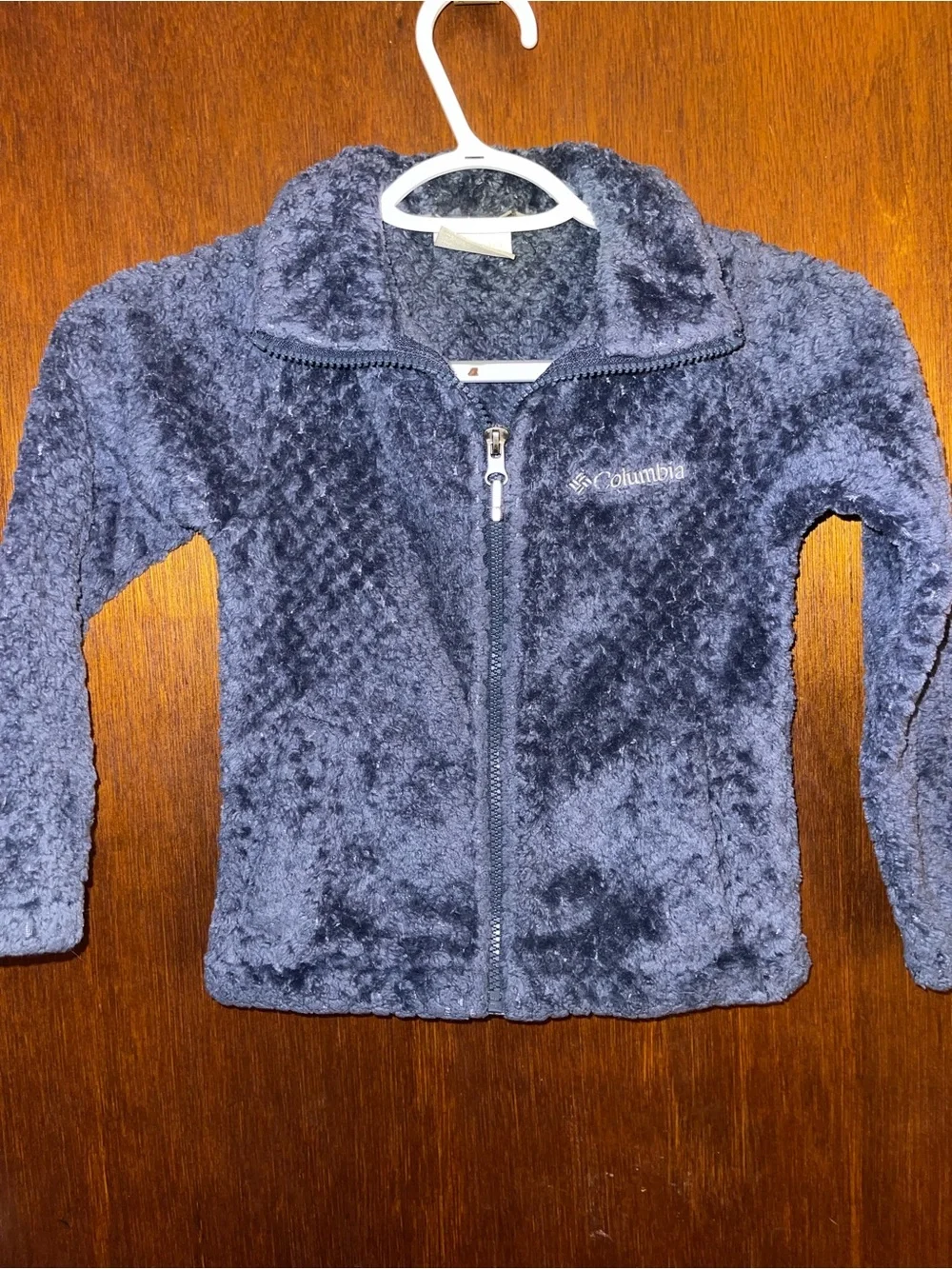 Columbia Girls Plush Full-Zip Fleece Jacket - Dark Navy